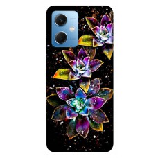 TPU чехол Demsky Flowers on black для Xiaomi Poco X5 5G