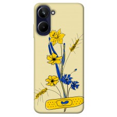TPU чохол Demsky Українські квіточки для Realme 10 4G