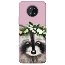 TPU чохол Demsky Raccoon in flowers для Nokia G50