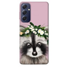 TPU чохол Demsky Raccoon in flowers для Samsung Galaxy M54 5G