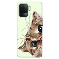 TPU чехол Demsky Cat muzzle для Oppo Reno 5 Lite