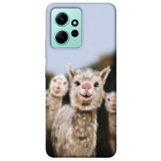 TPU чохол Demsky Funny llamas для Xiaomi Redmi Note 12 4G