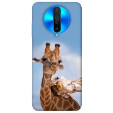 TPU чохол Demsky Милые жирафы для Xiaomi Poco X2