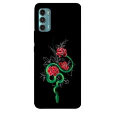 TPU чехол Demsky Snake in flowers для Motorola Moto G60