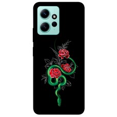 TPU чохол Demsky Snake in flowers для Xiaomi Redmi Note 12 4G