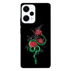 TPU чехол Demsky Snake in flowers для Xiaomi Poco F5 Pro