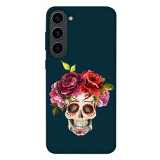 TPU чехол Demsky Flower skull для Samsung Galaxy S23