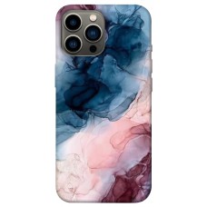 TPU чохол Demsky Розово-голубые разводы для Apple iPhone 13 Pro Max (6.7")