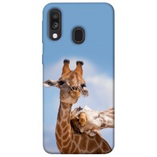 TPU чохол Demsky Милые жирафы для Samsung Galaxy A40 (A405F)