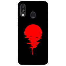 TPU чехол Demsky Red Moon для Samsung Galaxy A40 (A405F)