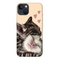 TPU чохол Demsky Cats love для Apple iPhone 13 (6.1")