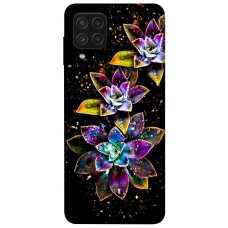 TPU чохол Demsky Flowers on black для Samsung Galaxy A22 4G