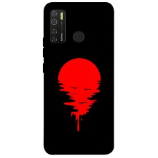 TPU чехол Demsky Red Moon для TECNO Spark 5 Pro