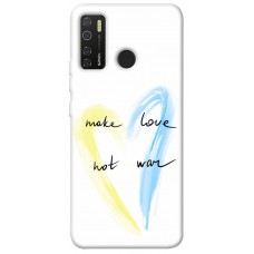 TPU чехол Demsky Make love not war для TECNO Spark 5 Pro