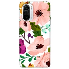 TPU чохол Demsky Акварельные цветы для Xiaomi Poco F3
