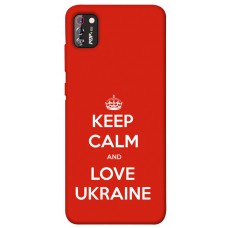 TPU чохол Demsky Keep calm and love Ukraine для TECNO POP 4 Pro