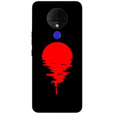 TPU чохол Demsky Red Moon для TECNO Spark 6