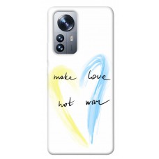 TPU чехол Demsky Make love not war для Xiaomi 12 / 12X