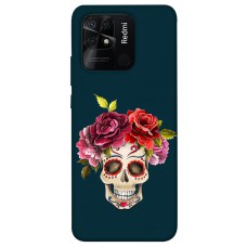 TPU чехол Demsky Flower skull для Xiaomi Redmi 10C