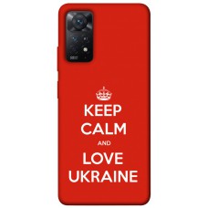 TPU чохол Demsky Keep calm and love Ukraine для Xiaomi Redmi Note 11 Pro 4G/5G