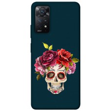 TPU чохол Demsky Flower skull для Xiaomi Redmi Note 11 Pro 4G/5G