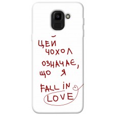 TPU чехол Demsky Fall in love для Samsung J600F Galaxy J6 (2018)