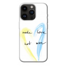 TPU чехол Demsky Make love not war для Apple iPhone 14 Pro (6.1")