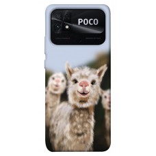 TPU чохол Demsky Funny llamas для Xiaomi Poco C40