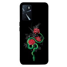 TPU чехол Demsky Snake in flowers для Oppo A16s / A16