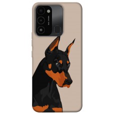 TPU чохол Demsky Doberman для TECNO Spark 8C