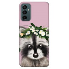 TPU чохол Demsky Raccoon in flowers для Samsung Galaxy M13 4G
