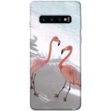TPU чохол Demsky Flamingos для Samsung Galaxy S10
