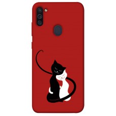 TPU чохол Demsky Влюбленные коты для Samsung Galaxy M11