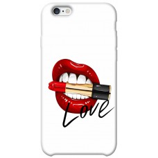 TPU чохол Demsky Красные губы для Apple iPhone 6/6s (4.7")