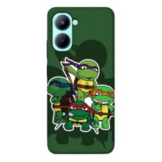 TPU чохол Demsky Green turtles для Realme C33