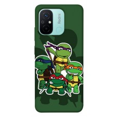 TPU чехол Demsky Green turtles для Xiaomi Redmi 12C