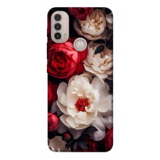 TPU чехол Demsky Velvet roses для Motorola Moto E40