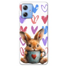 TPU чохол Demsky Animals love 1 для Motorola Moto G84