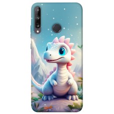 TPU чохол Demsky Білий дракоша для Huawei P40 Lite E / Y7p (2020)