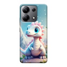 TPU чохол Demsky Білий дракоша для Xiaomi Redmi Note 13 4G