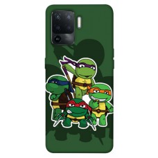 TPU чохол Demsky Green turtles для Oppo Reno 5 Lite