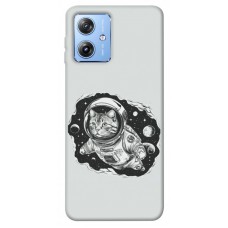 TPU чехол Demsky Кіт космонавт для Motorola Moto G84