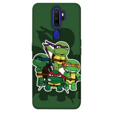 TPU чехол Demsky Green turtles для Oppo A5 (2020) / Oppo A9 (2020)