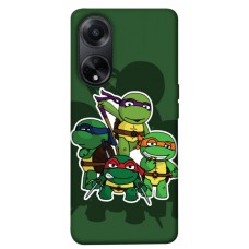 TPU чохол Demsky Green turtles для Oppo A58 4G