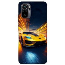 TPU чохол Demsky Yellow Porsche для Xiaomi Redmi Note 10 / Note 10s