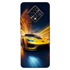 TPU чохол Demsky Yellow Porsche для Infinix Zero 8