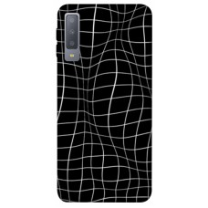 TPU чохол Demsky Warped grid для Samsung A750 Galaxy A7 (2018)