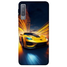 TPU чохол Demsky Yellow Porsche для Samsung A750 Galaxy A7 (2018)