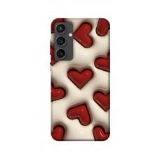 TPU чохол Demsky Випуклі серця для Samsung Galaxy S24 FE