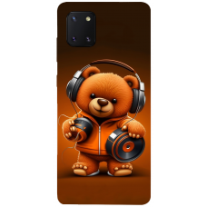 TPU чохол Demsky ведмежа меломан 2 (bear listening music) для Samsung Galaxy Note 10 Lite (A81)